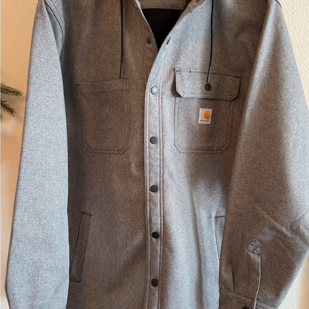 Carhartt Rain Defender relaxed fit heavyweight hooded shirt jacket